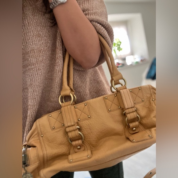 Cynthia Rowley mini duffel bag in butter cream - Picture 4 of 4